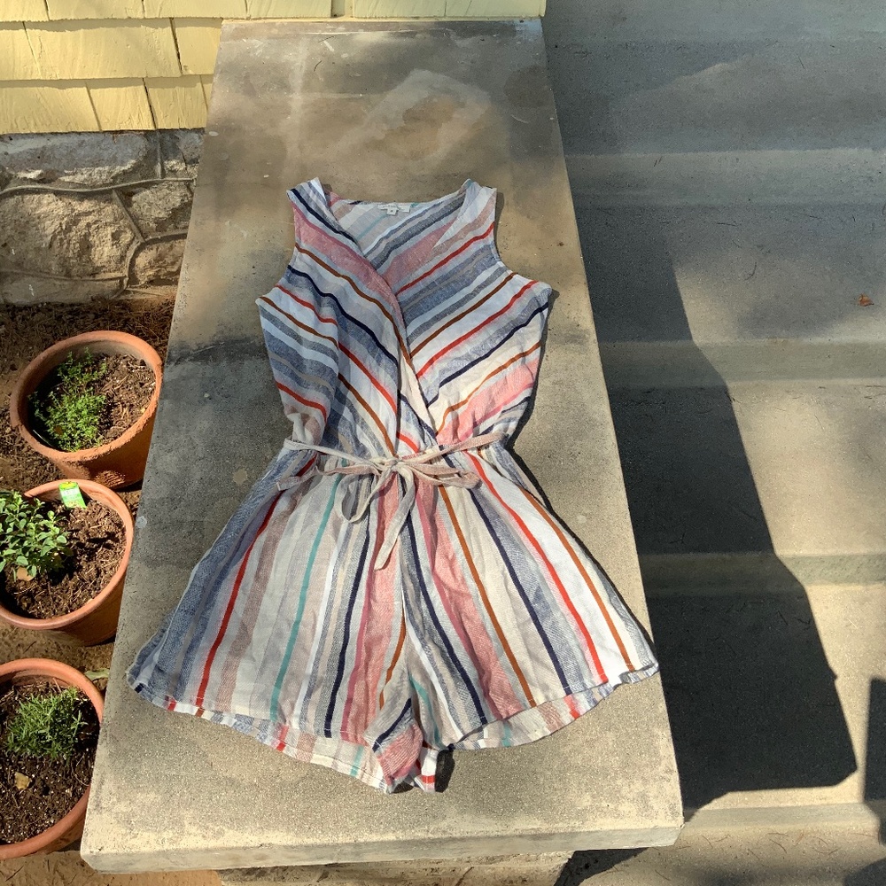 Rebellion Pastel Striped Romper